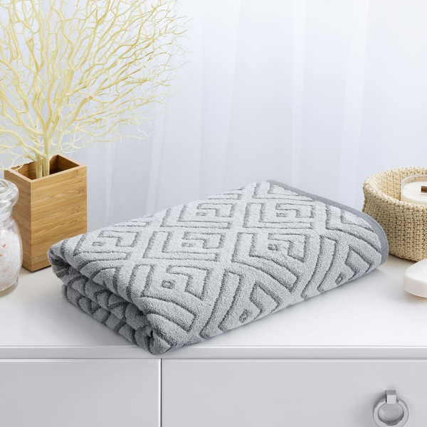 Изображение товара Полотенце Verossa МХ45 70x140 Estetica 2 / 790223 (серый/светло-серый)