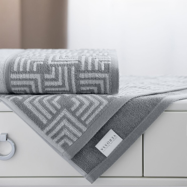 Изображение товара Полотенце Verossa МХ45 50x90 Estetica 1 / 790219 (серый/светло-серый)