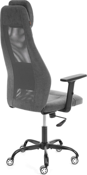 Изображение товара Кресло офисное Tetchair Aviator PLT metalBL (флок/ткань, серый, 29/W-12)