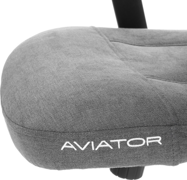 Изображение товара Кресло офисное Tetchair Aviator PLT metalBL (флок/ткань, серый, 29/W-12)
