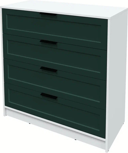 Изображение товара Комод Интерлиния Концепт Тренд КТ-К100 (белый платинум/изумруд)