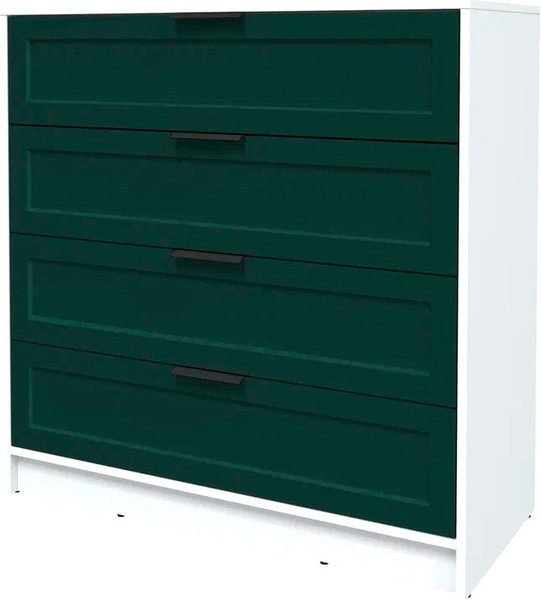 Изображение товара Комод Интерлиния Концепт Тренд КТ-К100 (белый платинум/изумруд)