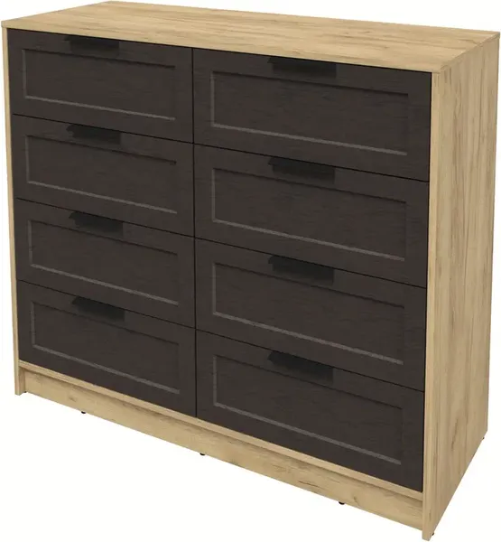 Изображение товара Комод Интерлиния Концепт Тренд КТ-К117 (дуб золотой/дуб английский)