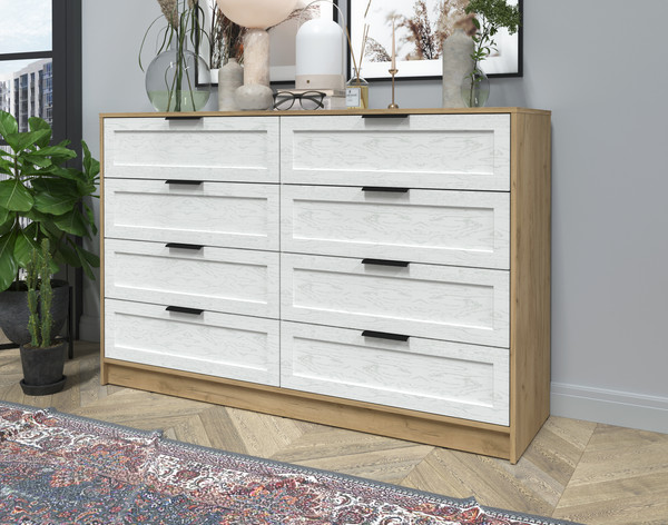 Изображение товара Комод Интерлиния Концепт Тренд КТ-К157 (дуб золотой/дуб полярный)