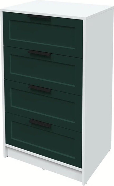 Изображение товара Комод Интерлиния Концепт Тренд КТ-К60 (белый платинум/изумруд)