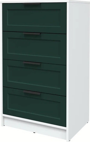 Изображение товара Комод Интерлиния Концепт Тренд КТ-К60 (белый платинум/изумруд)