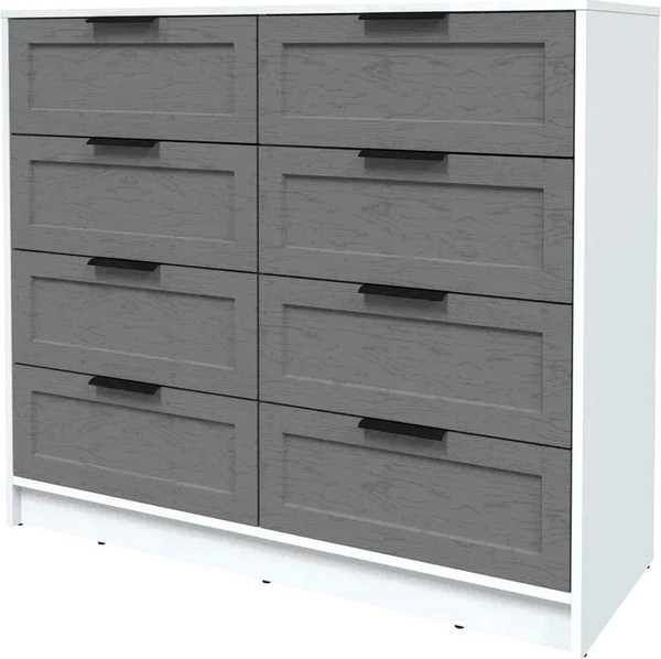 Изображение товара Комод Интерлиния Концепт Тренд КТ-К117 (белый платинум/дуб серый)