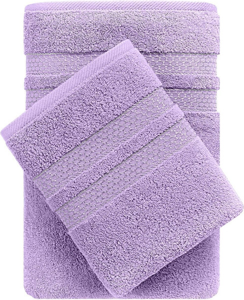 Изображение товара Набор полотенец Verossa МХ50 Reticolo 08 НПК008 / 746404 (лавандовый)