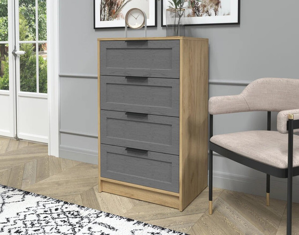 Изображение товара Комод Интерлиния Концепт Тренд КТ-К60 (дуб золотой/дуб серый)