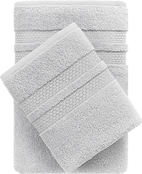 Изображение товара Набор полотенец Verossa МХ50 Reticolo 08 НПК044 / 746413 (холодный серый)