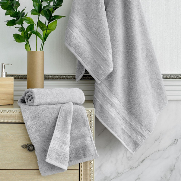 Изображение товара Набор полотенец Verossa МХ50 Reticolo 08 НПК044 / 746413 (холодный серый)