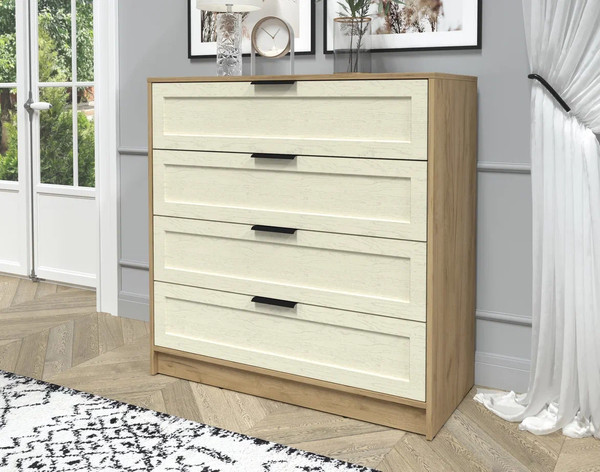 Изображение товара Комод Интерлиния Концепт Тренд КТ-К100 (дуб золотой/дуб снежный)