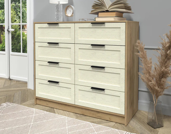 Изображение товара Комод Интерлиния Концепт Тренд КТ-К117 (дуб золотой/дуб снежный)