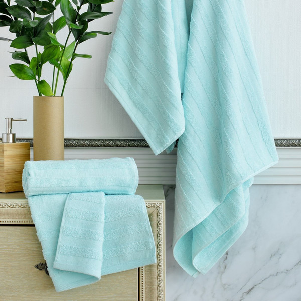 Изображение товара Набор полотенец Verossa МХ50 Stripe 08 НПК044 752384 (нежно-голубой )