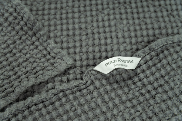 Изображение товара Полотенце Pole Kvetak (Беларускі лён) 45x65 24С113-ШР/у. (744 Зефир мини графит 166/сорт 1)