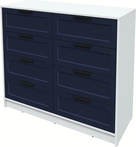 Изображение товара Комод Интерлиния Концепт Тренд КТ-К117 (белый платинум/индиго)