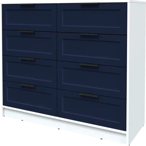 Изображение товара Комод Интерлиния Концепт Тренд КТ-К117 (белый платинум/индиго)