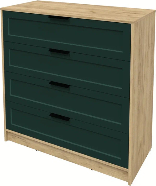 Изображение товара Комод Интерлиния Концепт Тренд КТ-К100 (дуб золотой/изумруд)