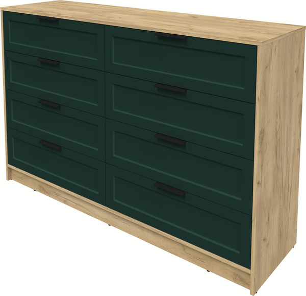 Изображение товара Комод Интерлиния Концепт Тренд КТ-К157 (дуб золотой/изумруд)