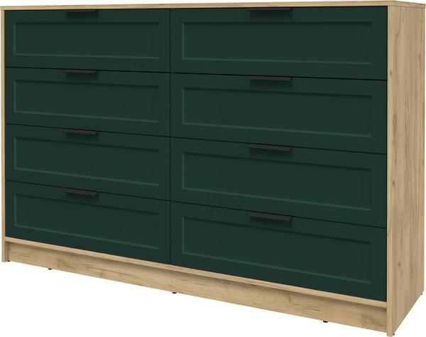 Изображение товара Комод Интерлиния Концепт Тренд КТ-К157 (дуб золотой/изумруд)