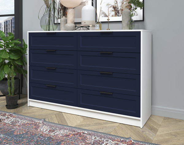 Изображение товара Комод Интерлиния Концепт Тренд КТ-К157 (белый платинум/индиго)