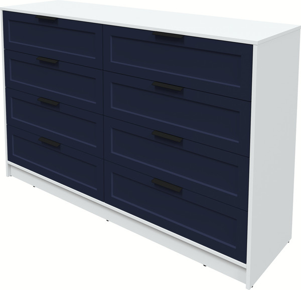 Изображение товара Комод Интерлиния Концепт Тренд КТ-К157 (белый платинум/индиго)