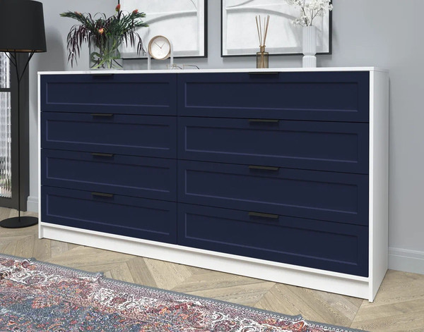 Изображение товара Комод Интерлиния Концепт Тренд КТ-К197 (белый платинум/индиго)