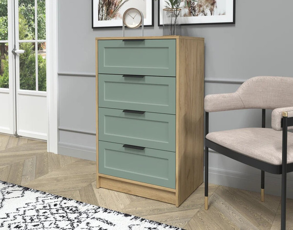 Изображение товара Комод Интерлиния Концепт Тренд КТ-К60 (дуб золотой/мята)