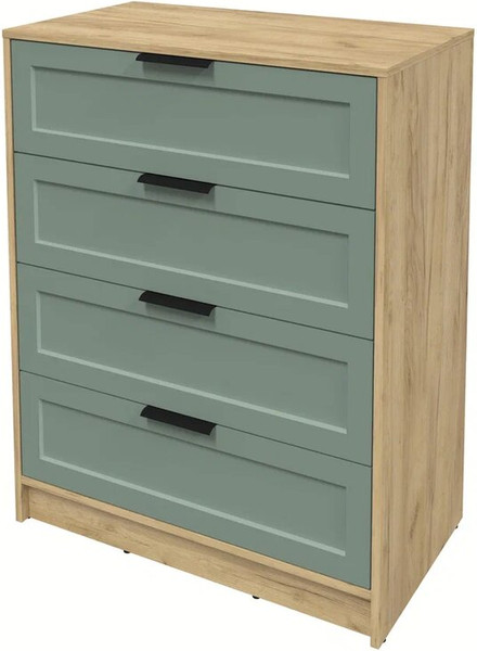 Изображение товара Комод Интерлиния Концепт Тренд КТ-К80 (дуб золотой/мята)