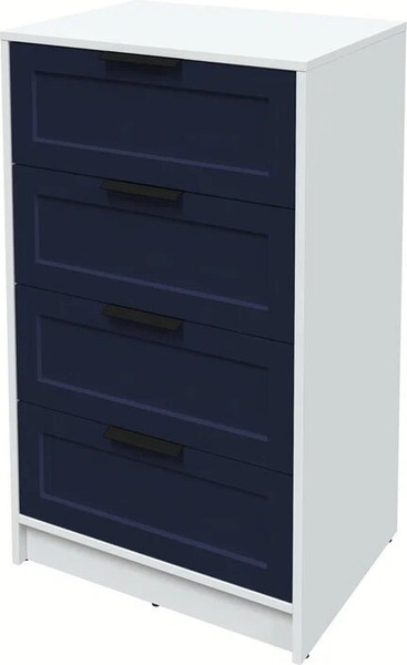 Изображение товара Комод Интерлиния Концепт Тренд КТ-К60 (белый платинум/индиго)