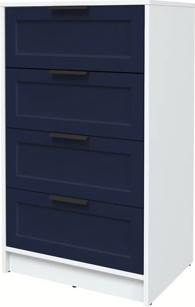 Изображение товара Комод Интерлиния Концепт Тренд КТ-К60 (белый платинум/индиго)