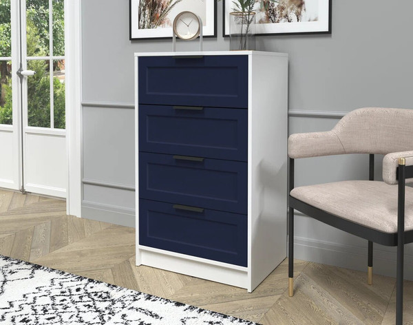 Изображение товара Комод Интерлиния Концепт Тренд КТ-К60 (белый платинум/индиго)