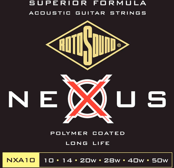 Изображение товара Струны для акустической гитары Rotosound NXA10 Strings Coated Type