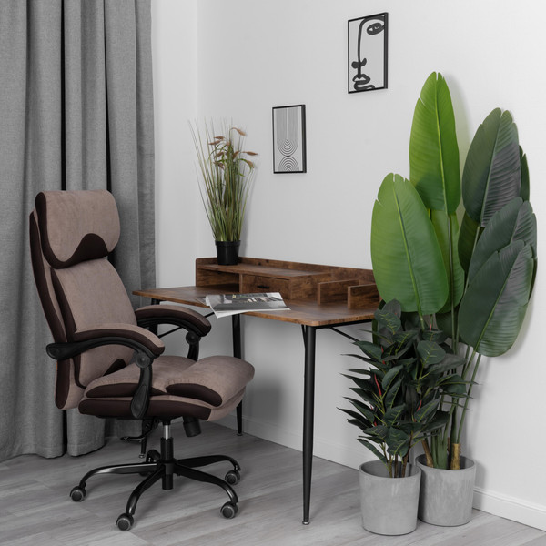 Изображение товара Кресло офисное Tetchair Chief metalBL (ткань, светло-коричневый, KUB 03/TW-24)