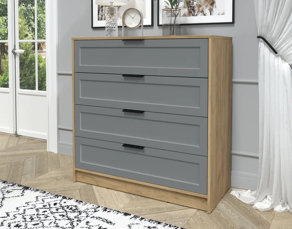 Изображение товара Комод Интерлиния Концепт Тренд КТ-К100 (дуб золотой/серый)