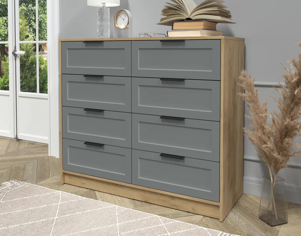 Изображение товара Комод Интерлиния Концепт Тренд КТ-К117 (дуб золотой/серый)