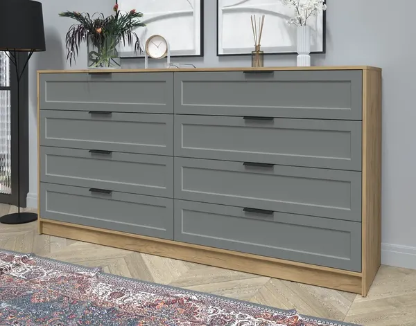 Изображение товара Комод Интерлиния Концепт Тренд КТ-К197 (дуб золотой/серый)