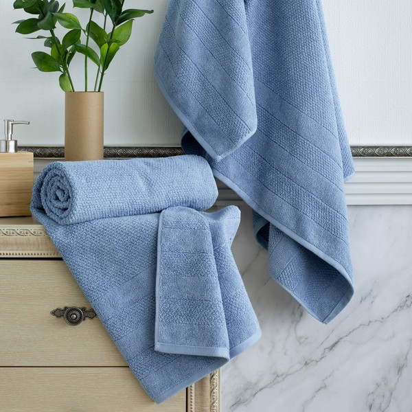 Изображение товара Набор полотенец Verossa МХ50 Milano 08 НПК008 / 746409 (пудрово-голубой)