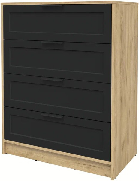 Изображение товара Комод Интерлиния Концепт Тренд КТ-К80 (дуб золотой/черный)