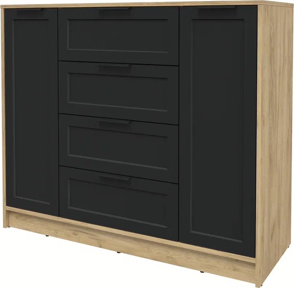 Изображение товара Тумба Интерлиния Концепт Тренд КТ-Т120 (дуб золотой/черный)