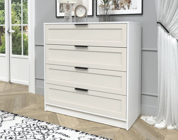 Изображение товара Комод Интерлиния Концепт Тренд КТ-К100 (белый платинум/кашемир)