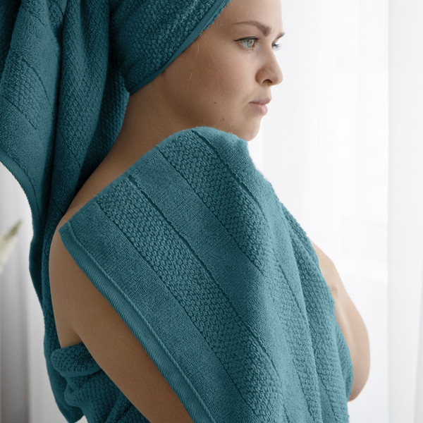 Изображение товара Набор полотенец Verossa МХ50 Milano 08 НПК044 / 752366 (темно-бирюзовый)