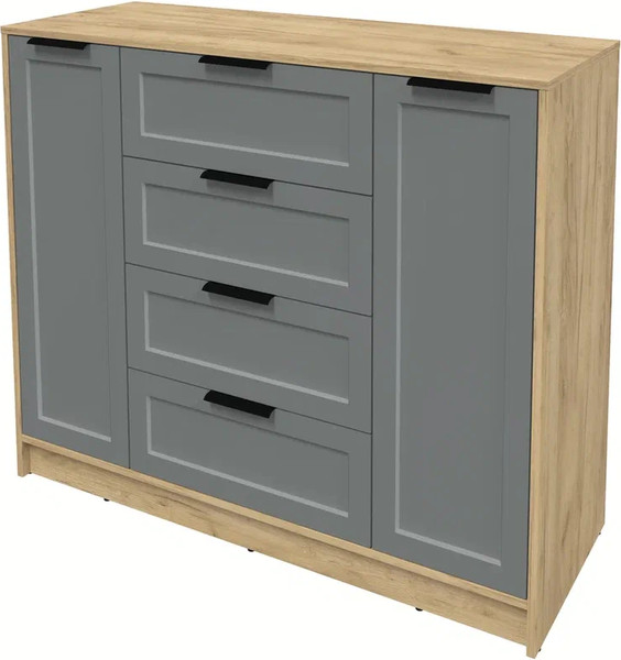 Изображение товара Тумба Интерлиния Концепт Тренд КТ-Т120 (дуб золотой/серый)