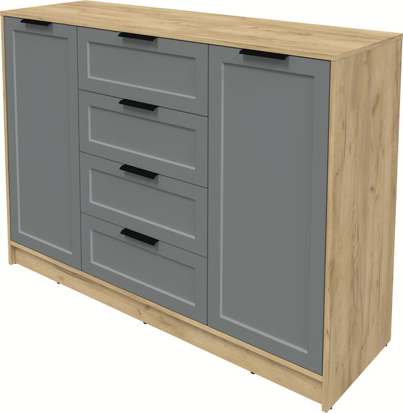 Изображение товара Тумба Интерлиния Концепт Тренд КТ-Т140 (дуб золотой/серый)