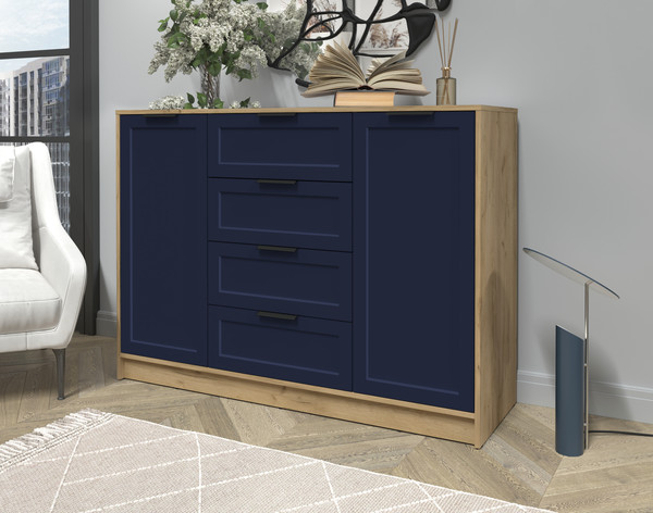 Изображение товара Тумба Интерлиния Концепт Тренд КТ-Т140 (дуб золотой/индиго)