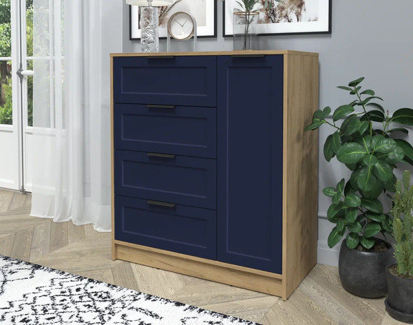 Изображение товара Тумба Интерлиния Концепт Тренд КТ-Т90 (дуб золотой/индиго)