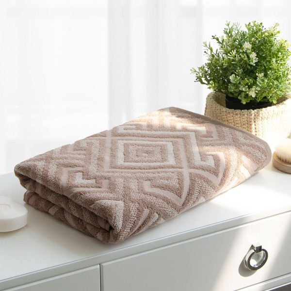 Изображение товара Полотенце Самойловский текстиль МХ42 70x140 Сиена 2 / 790242 (мокко/светло-бежевый)