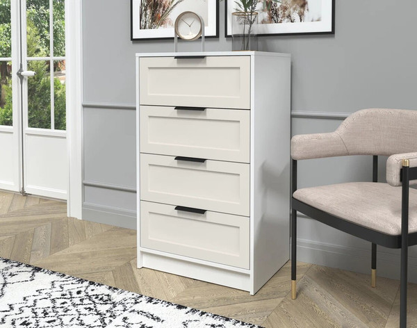 Изображение товара Комод Интерлиния Концепт Тренд КТ-К60 (белый платинум/кашемир)