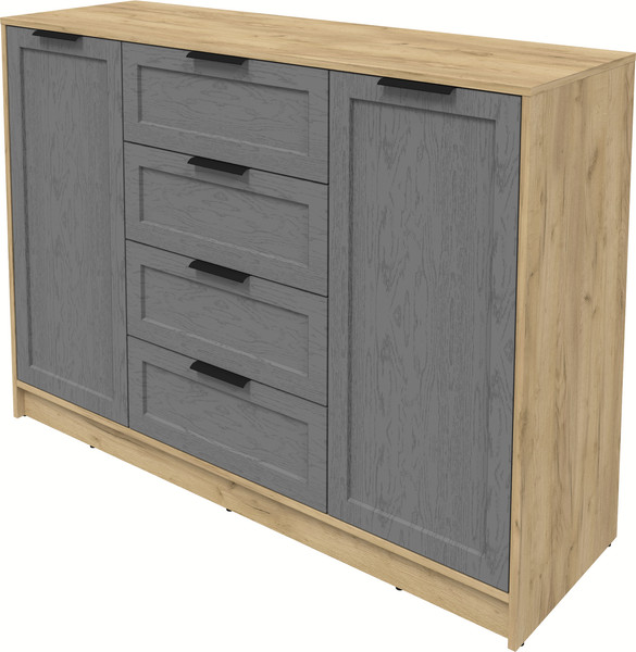 Изображение товара Тумба Интерлиния Концепт Тренд КТ-Т140 (дуб золотой/дуб серый)