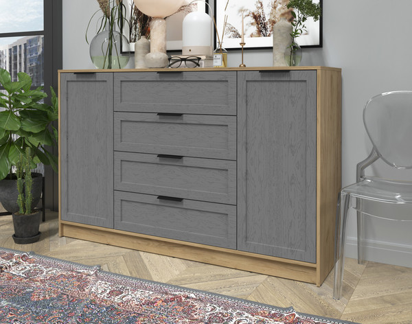 Изображение товара Тумба Интерлиния Концепт Тренд КТ-Т160 (дуб золотой/дуб серый)